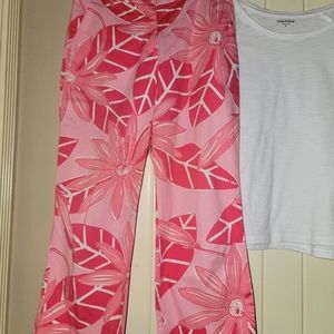 Lilly Pulitzer Fun Pink Capri Pants